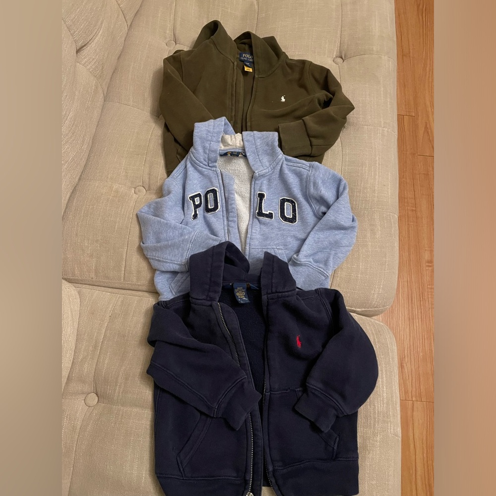 Bundle 3items polo Ralph Lauren toddler hoodie sweater jacket